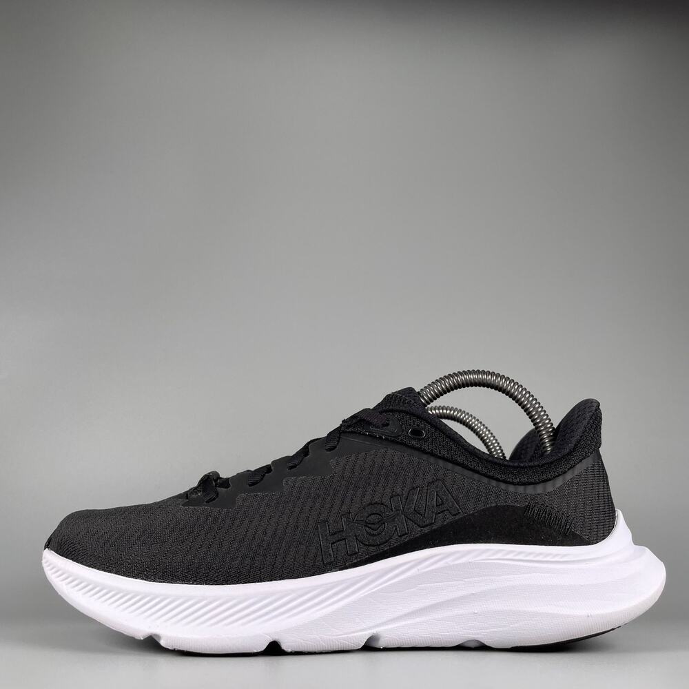 Hoka One One Solimar Women's Size 9 B Black White Athletic Running Shoe Sneakers